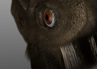 3D Äffchen - Ganz nah